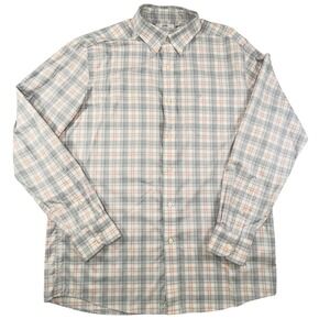 Southern Tide Intercoastal Shirt Sz L Blue Plaid Long Sleeve Button Down Stretch